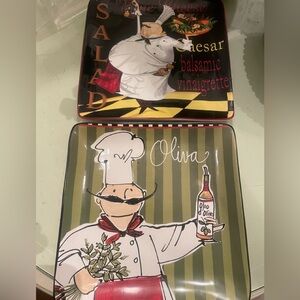 Chef Decorative Plate Set